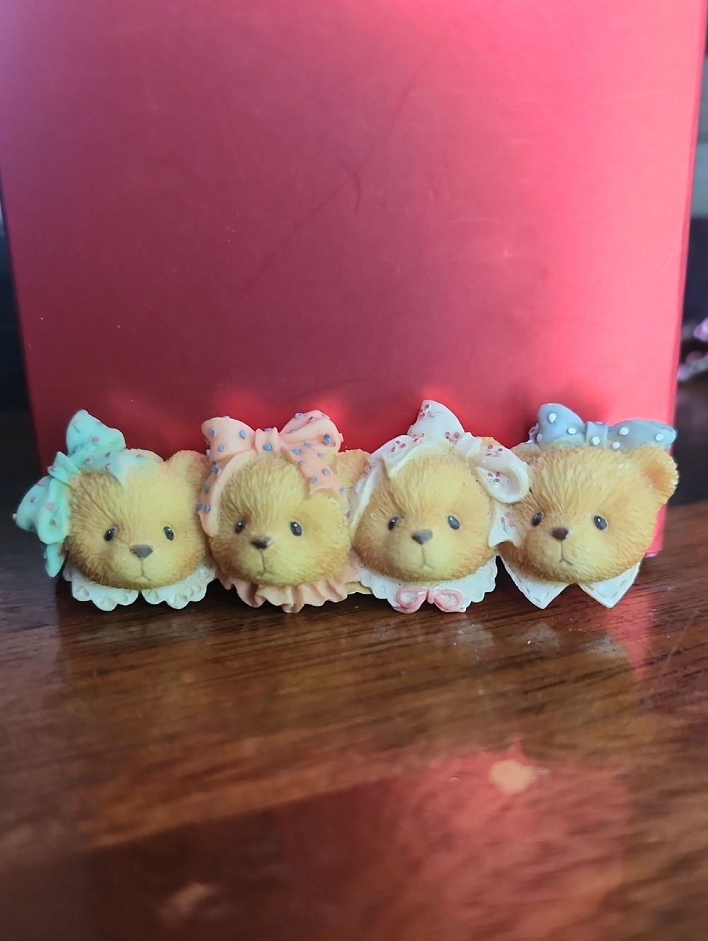 vintage 1996 Four Sisters Bear pin brooch from the Enesco Cherished Te